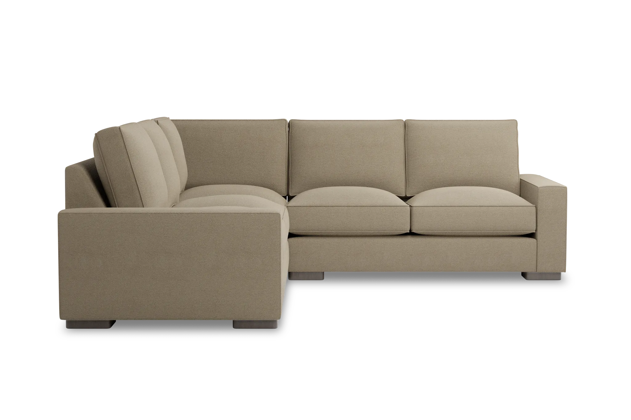Edgewater Elite Taupe Small Two-arm Sectional