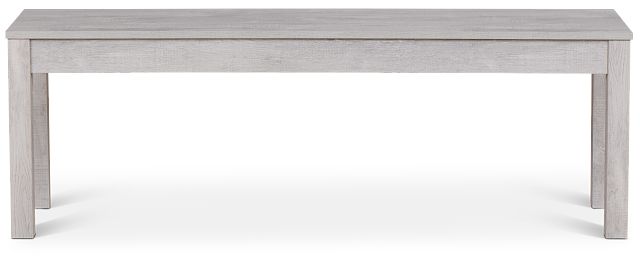 Delray White Dining Bench