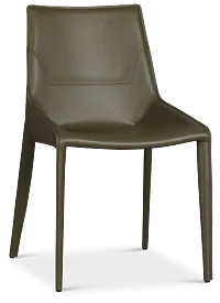 Wayne Dark Green Upholstered Side Chair