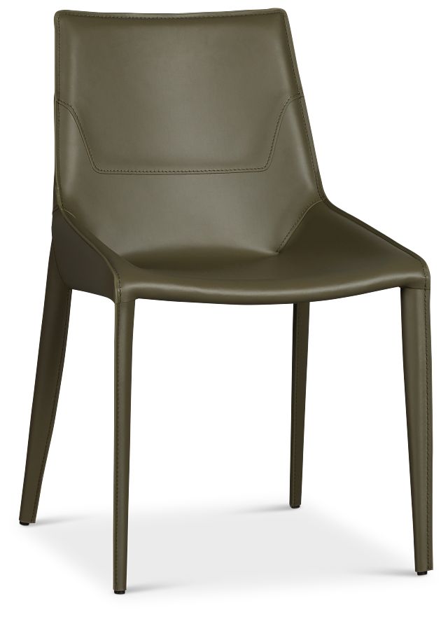 Wayne Dark Green Upholstered Side Chair