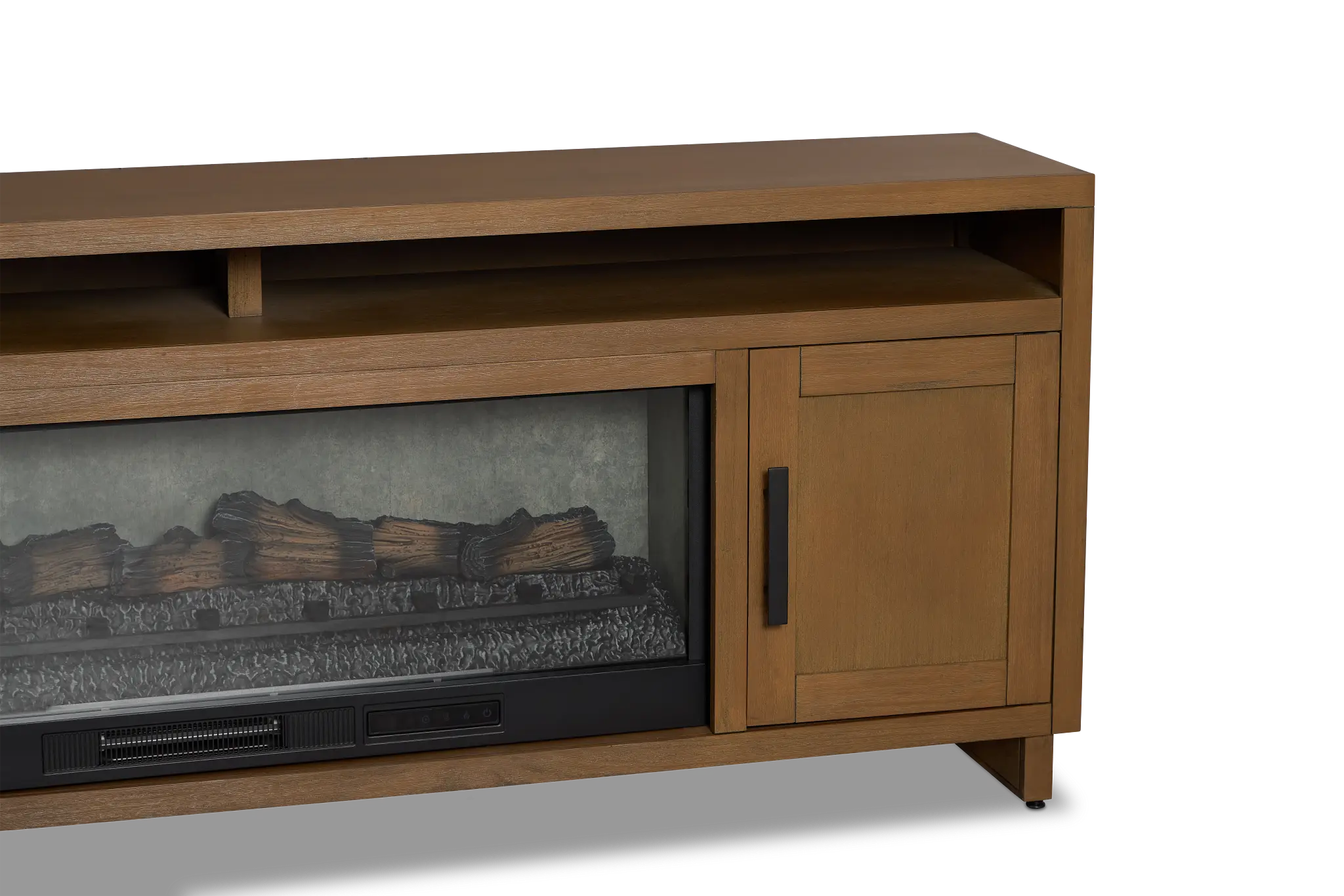 Richmond Light Tone 80" Tv Stand With Fireplace Insert Richmond Light Tone 80" Tv Stand With Fireplace Insert