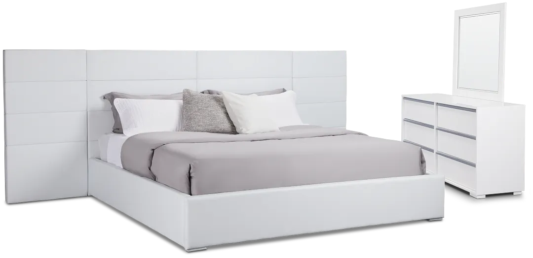 Doral White Uph Spread Bedroom