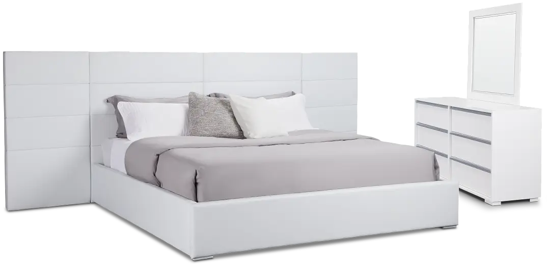 Doral White Uph Spread Bedroom Doral White Uph Spread Bedroom