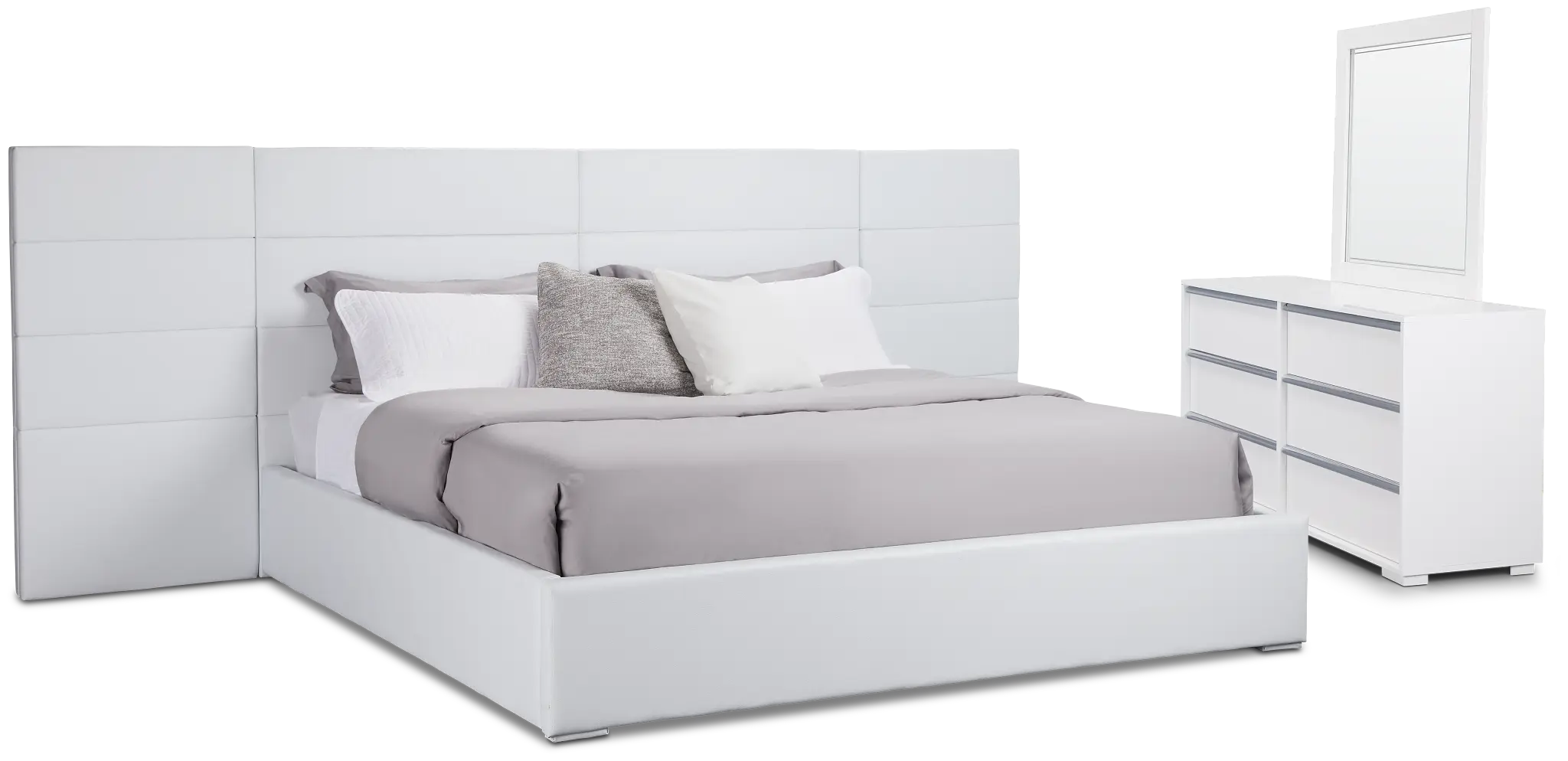 Doral White Uph Spread Bedroom Doral White Uph Spread Bedroom