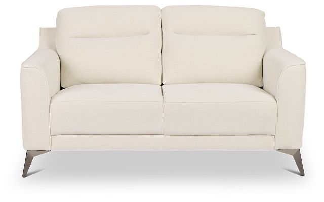 Talia Light Beige Fabric Loveseat