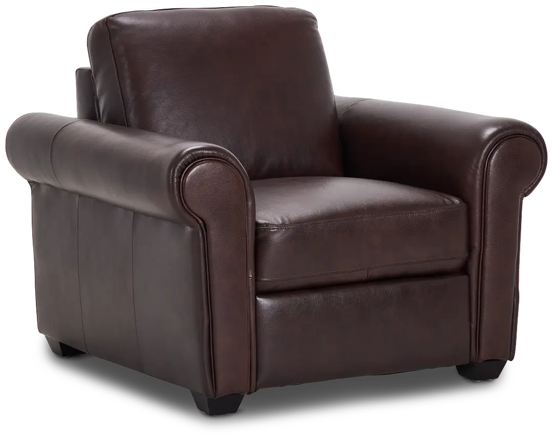 Lincoln Medium Brown Lthr/vinyl Chair Lincoln Medium Brown Lthr/vinyl Chair