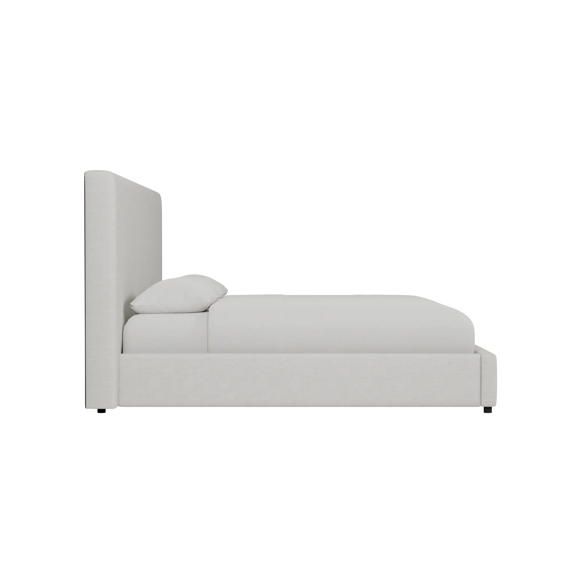 Grayton Maguire Ivory 54" Upholstered Platform Bed Grayton Maguire Ivory 54" Upholstered Platform Bed