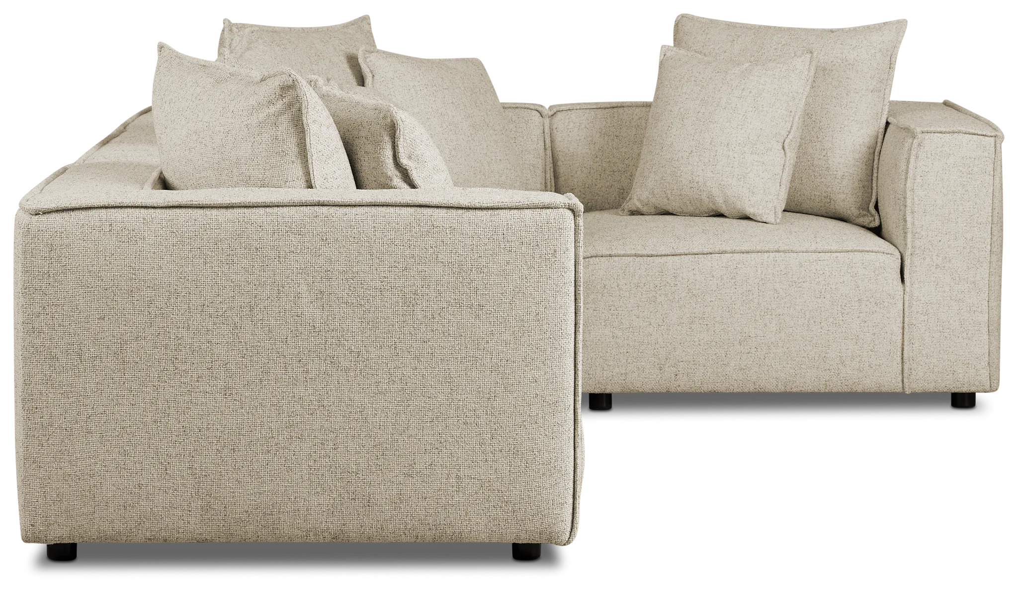 Tatum Beige Fabric 5-piece Modular Sectional