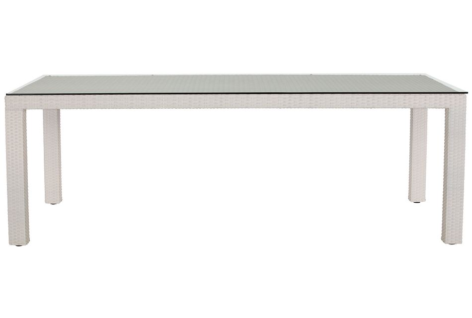 Bahia White 84" Rectangular Table