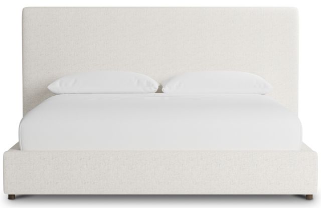 Grayton Natural Beauty Beige 54" Upholstered Platform Bed