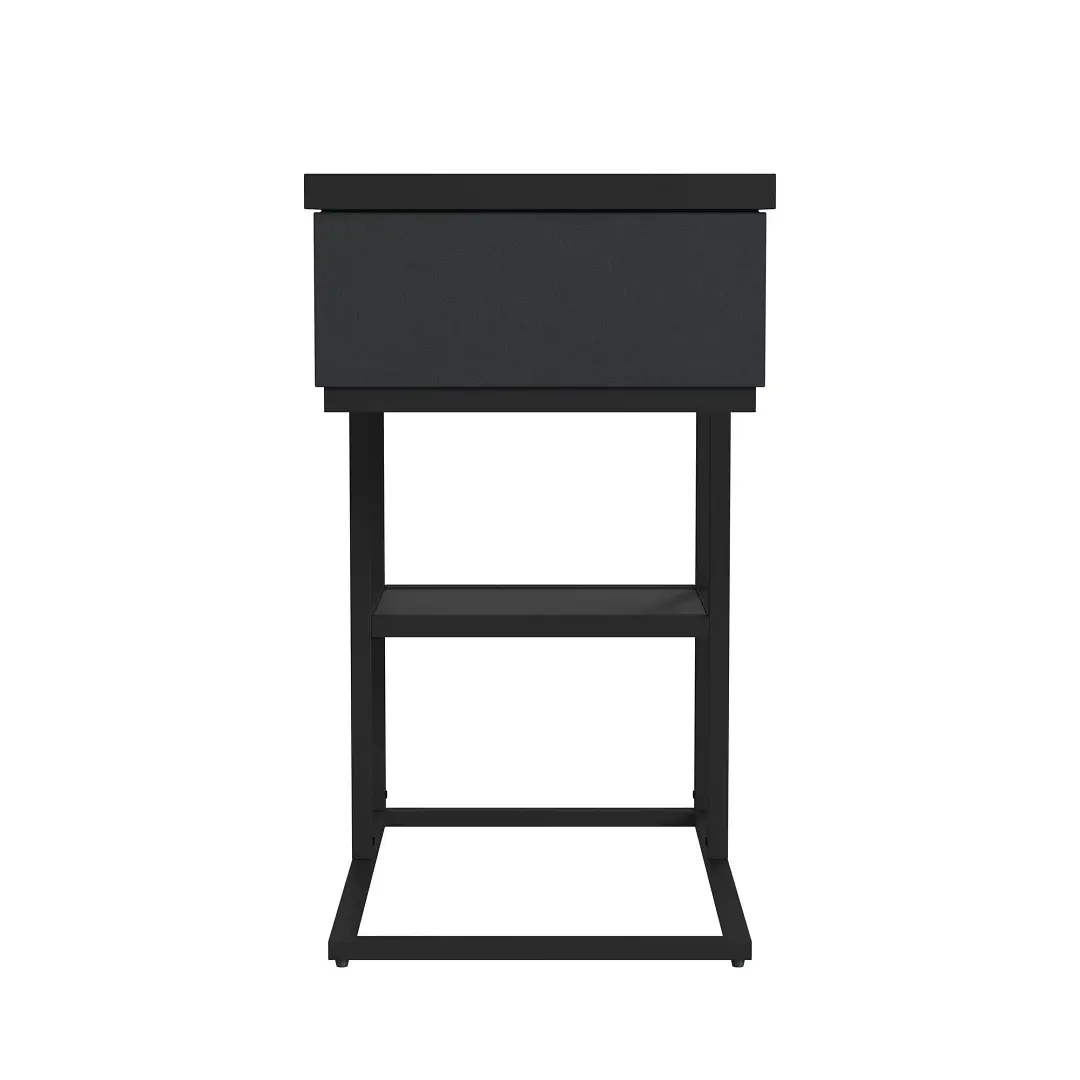 Rupin Black Rectangular C-side Table Rupin Black Rectangular C-side Table