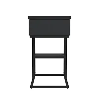Rupin Black Rect C-side Table