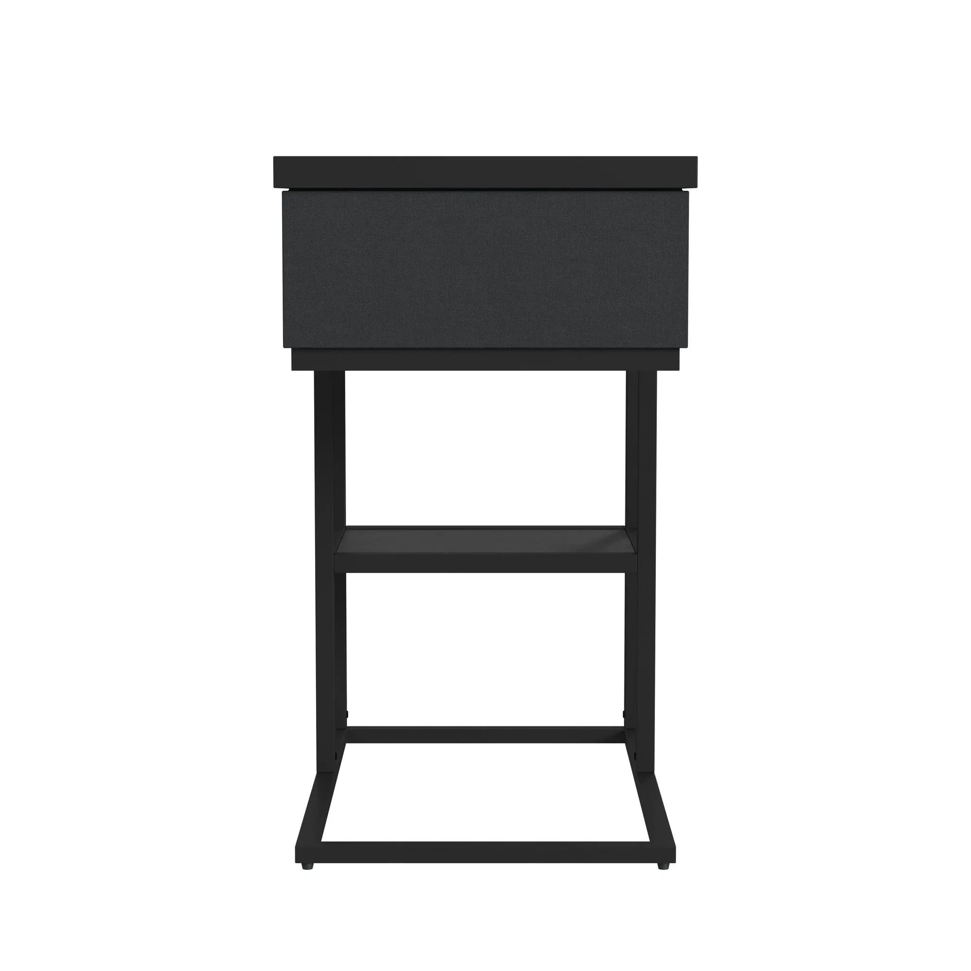 Rupin Black Rect C-side Table