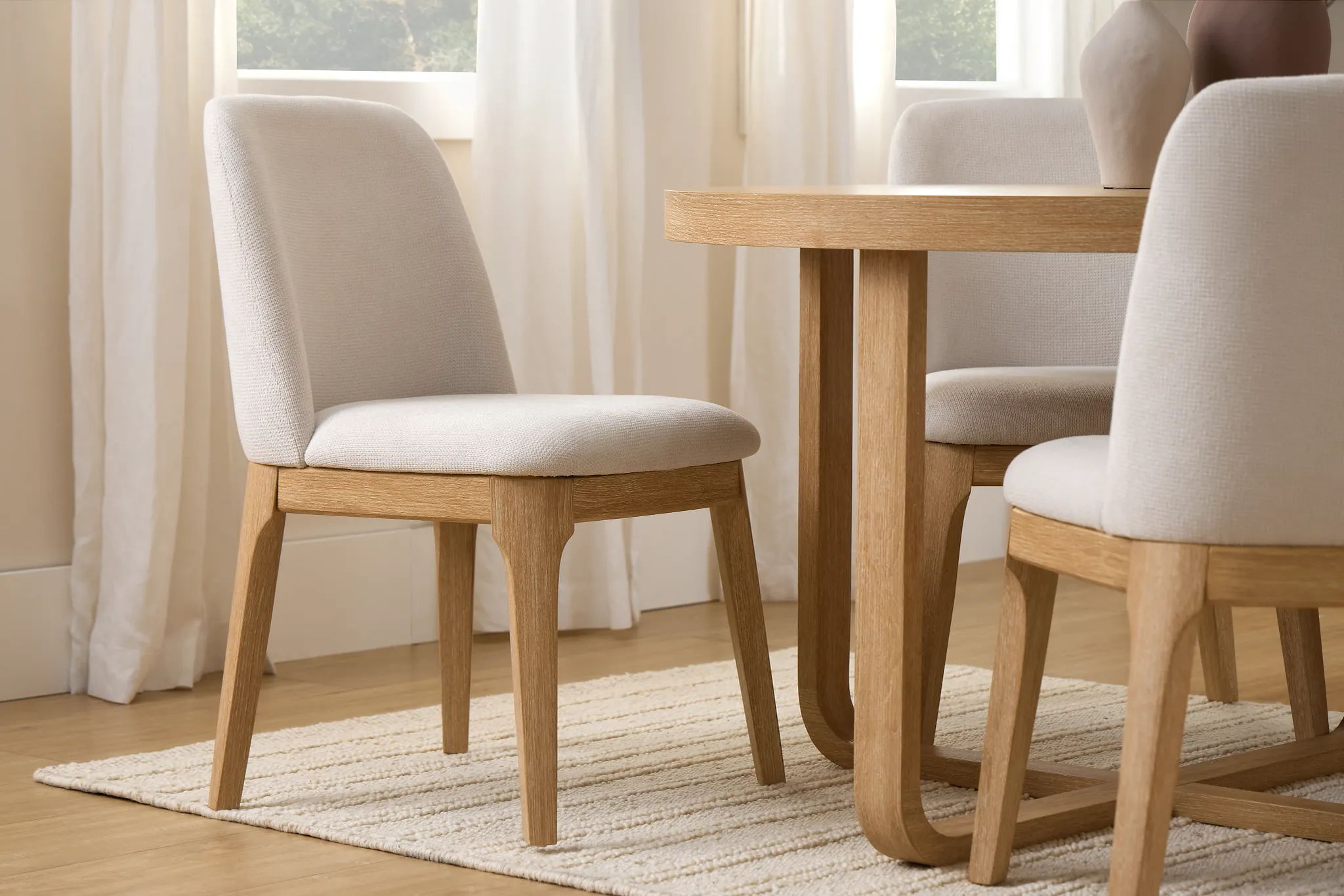 Lyndie Light Tone Upholstered Side Chair