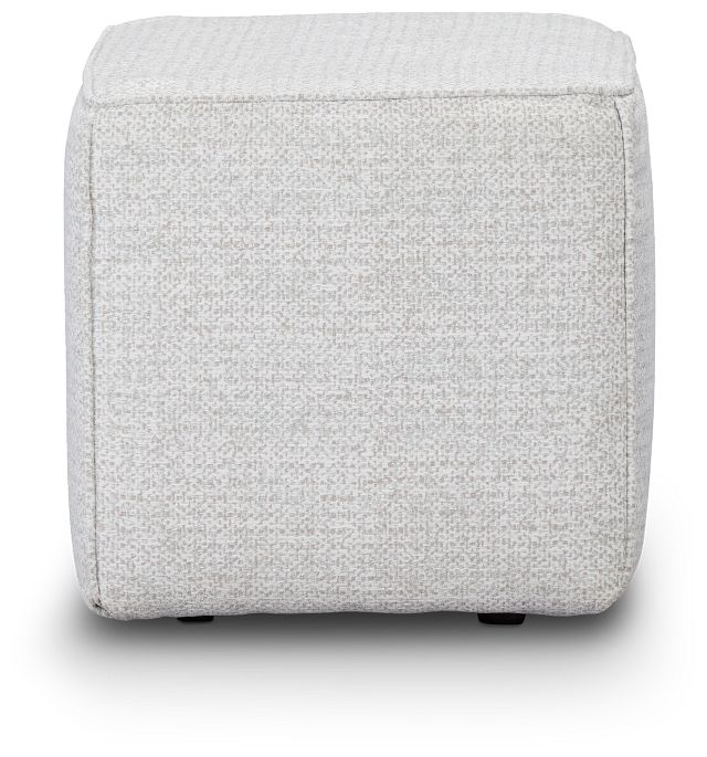 Zeta Light Blue Accent Pouf