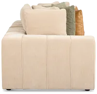 Cruz Light Beige Fabric 2-piece Modular Sofa
