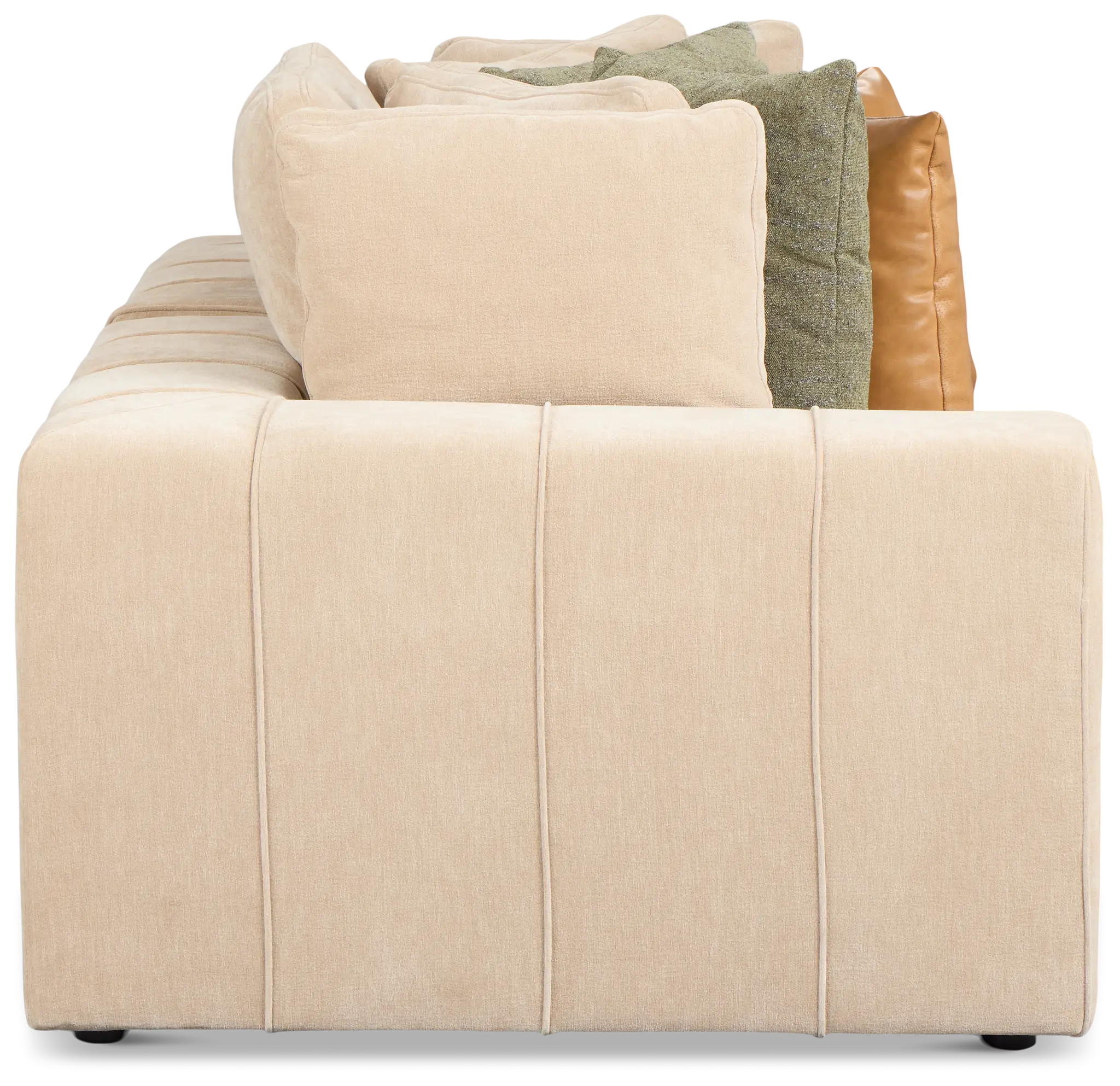 Cruz Light Beige Fabric 2-piece Modular Sofa Cruz Light Beige Fabric 2-piece Modular Sofa