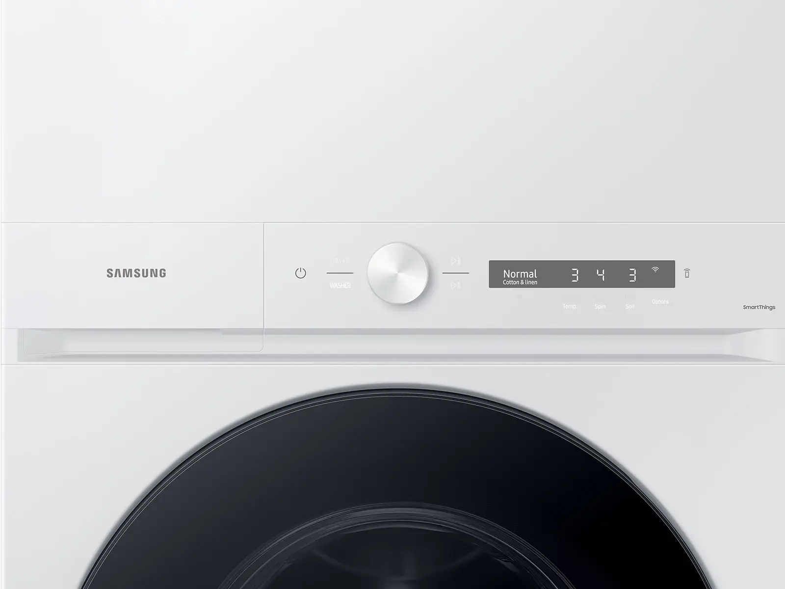 Samsung Bespoke Series White Gas Laundry Center Samsung Bespoke Series White Gas Laundry Center