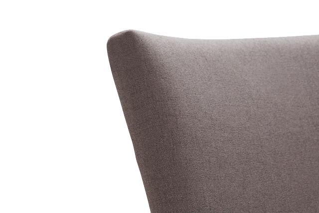 Auburn Dark Gray Fabric 24" Upholstered Barstool