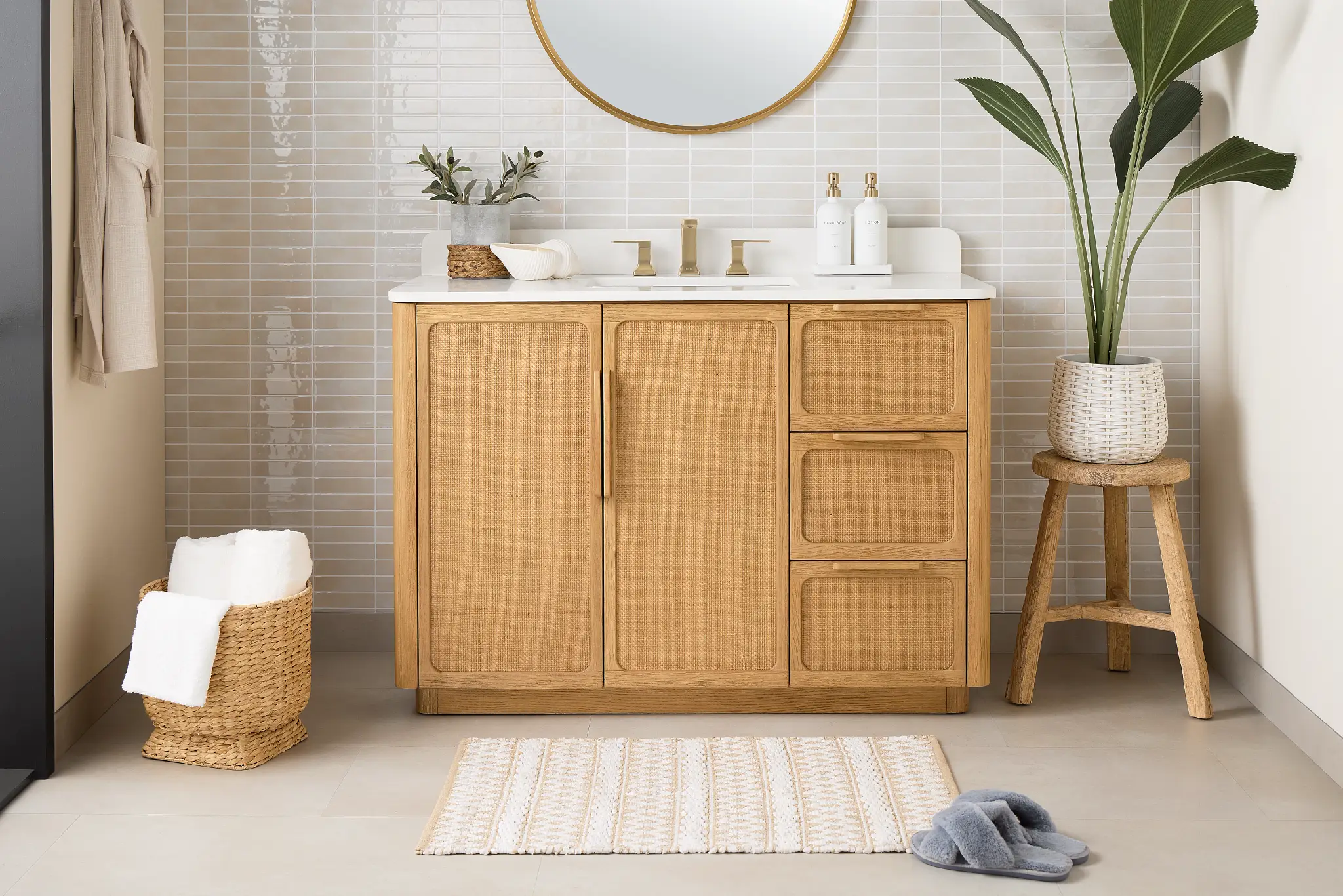 Pacific Light Tone 48" Single Bathroom Vanity Pacific Light Tone 48" Single Bathroom Vanity