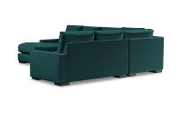Edgewater Joya Teal Medium Left Chaise Sectional