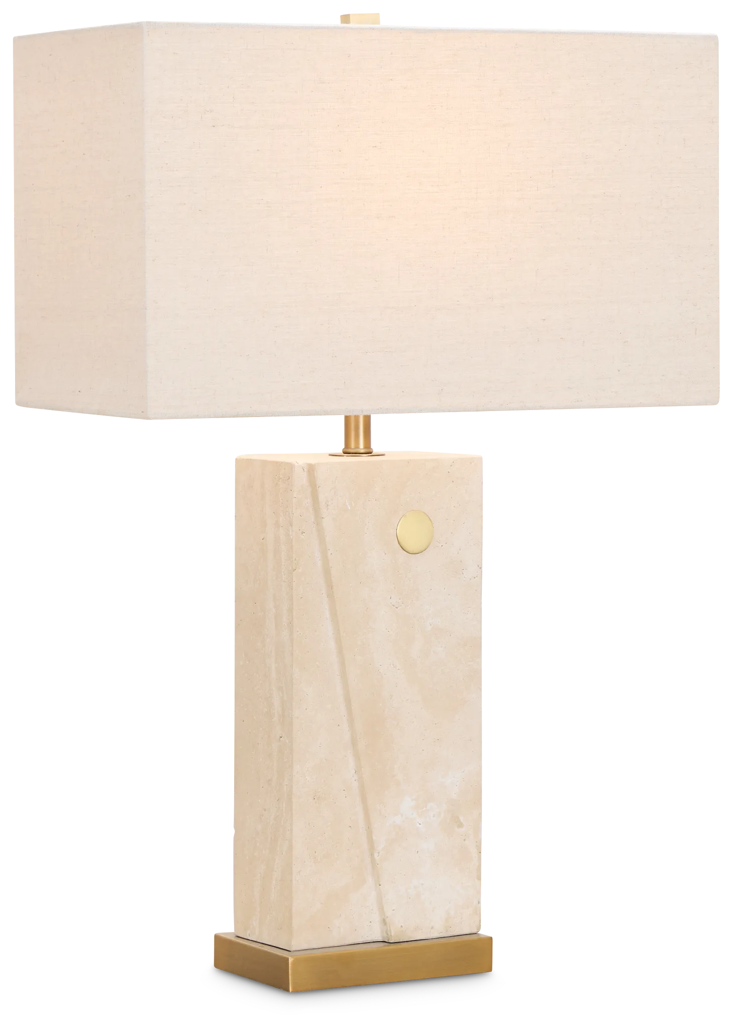 Keyla White Stone Table Lamp