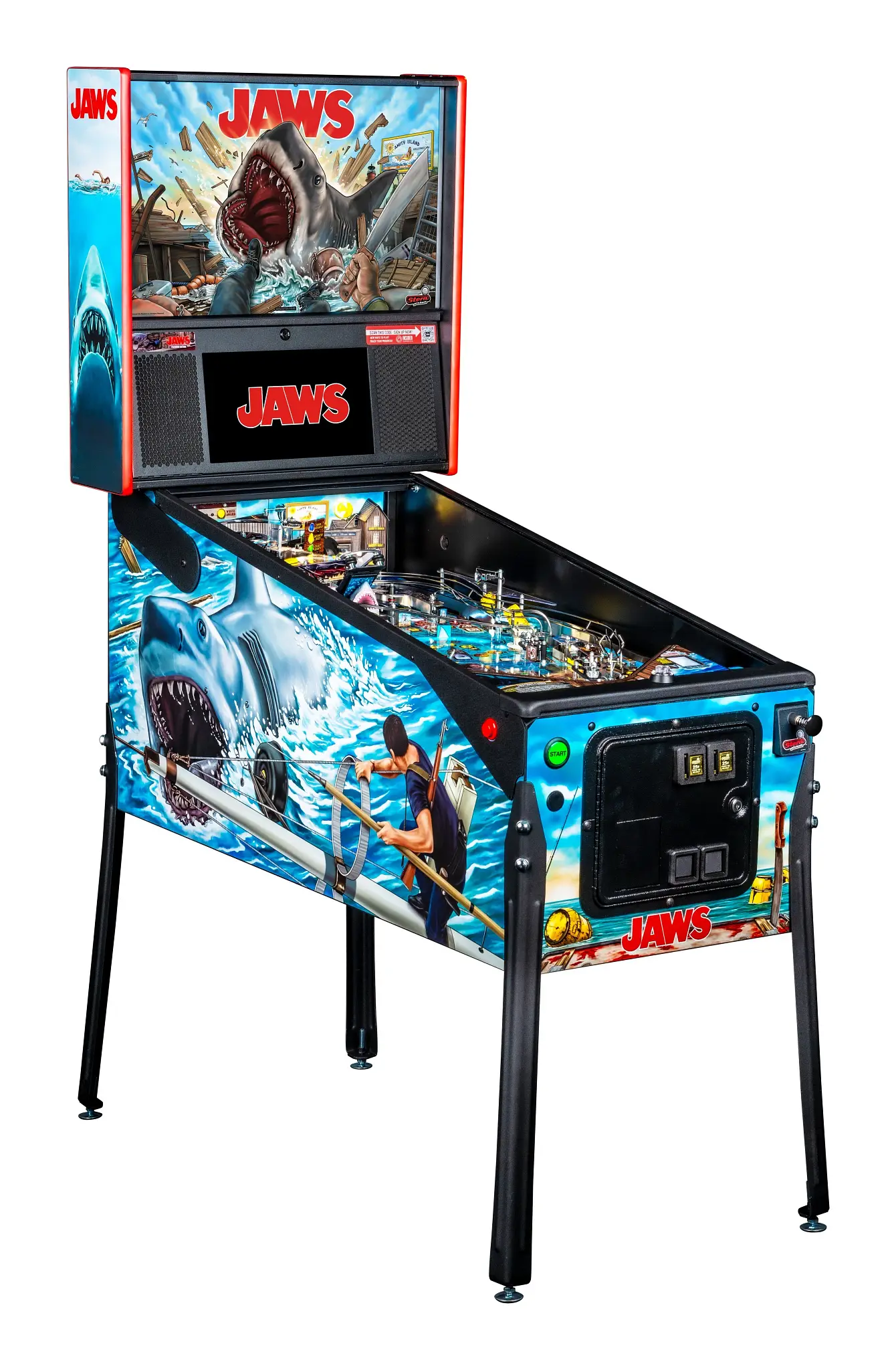 Jaws Premium Pinball Machine Jaws Premium Pinball Machine