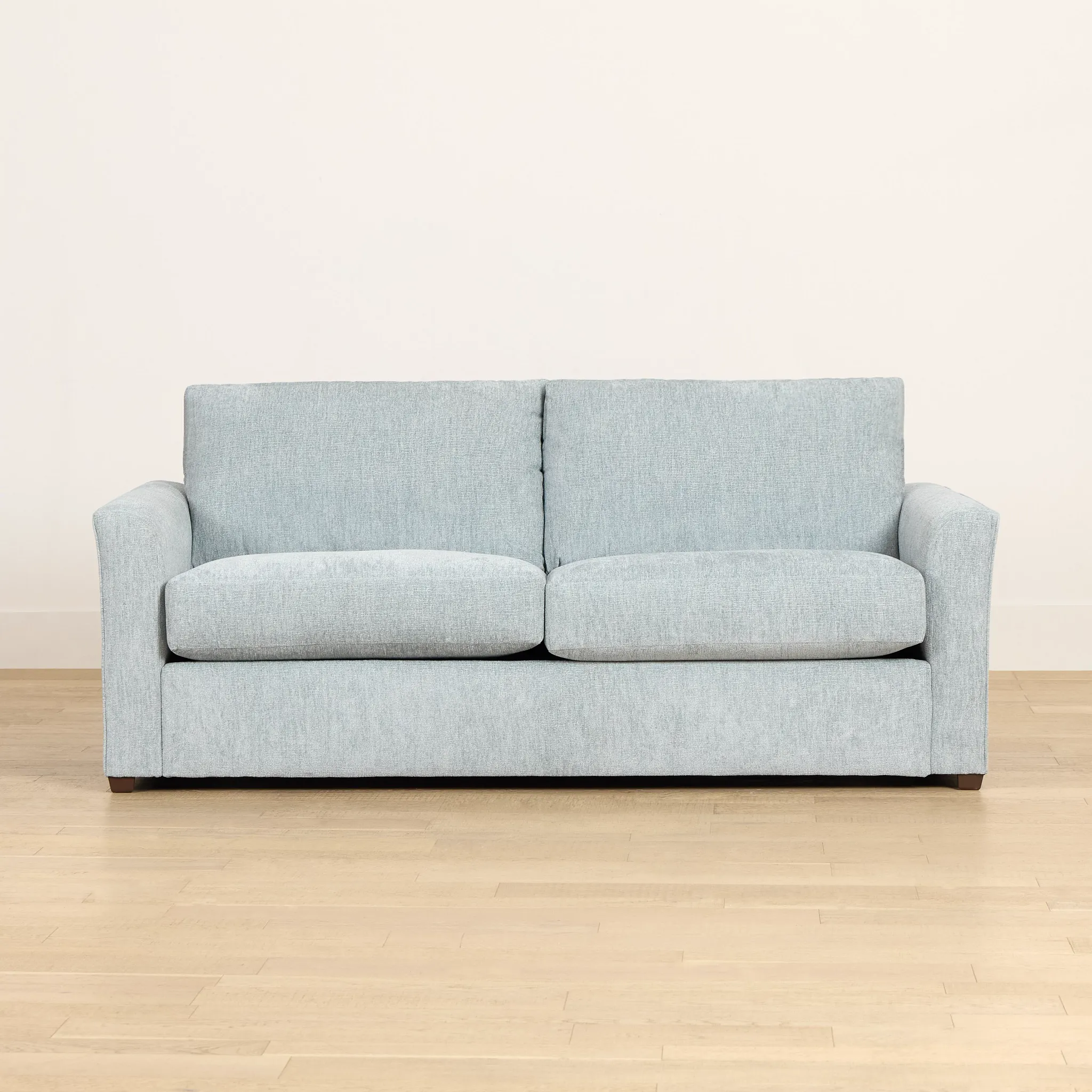Shore Light Blue Fabric Memory Foam Sleeper