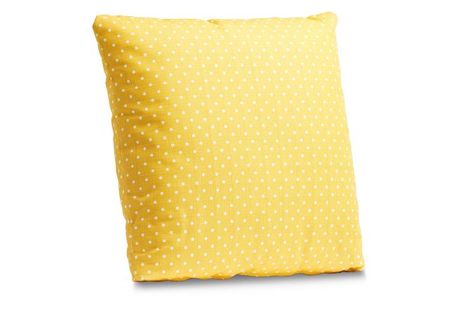 Dots Yellow 20" Indoor/outdoor Accent Pillow
