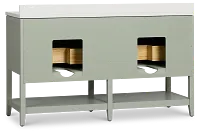 Alden Green 60" Double Bathroom Vanity