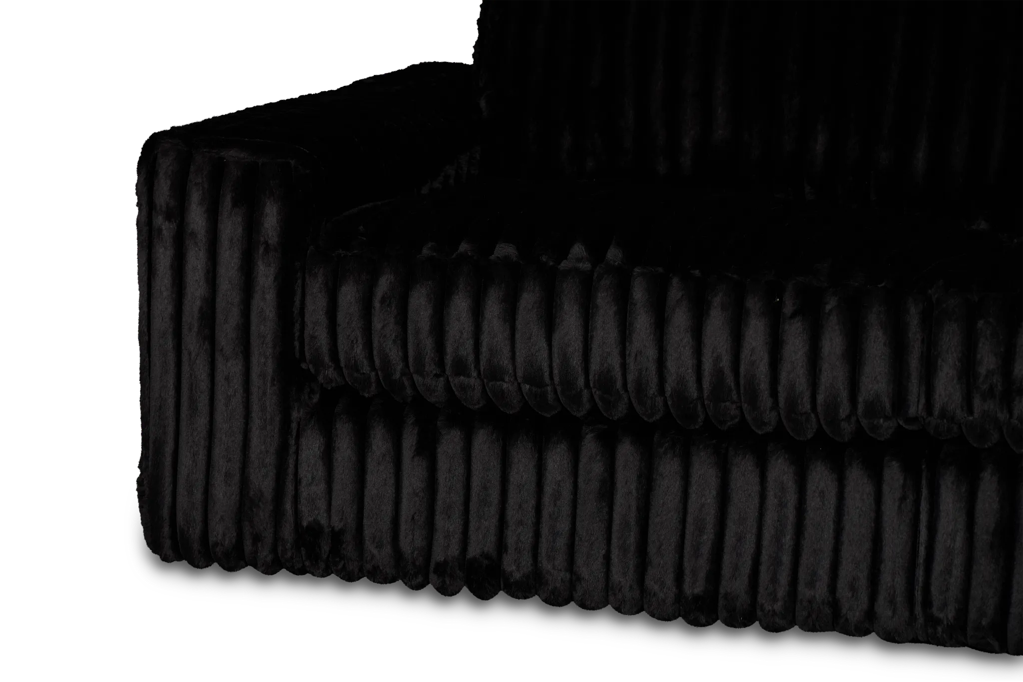 Teddy Black Fabric Sofa