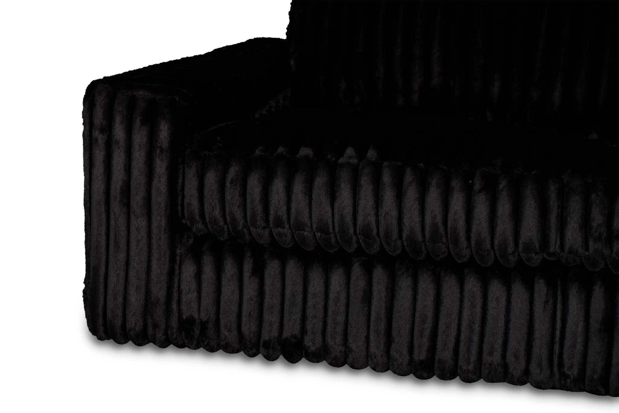 Teddy Black Fabric Sofa Teddy Black Fabric Sofa