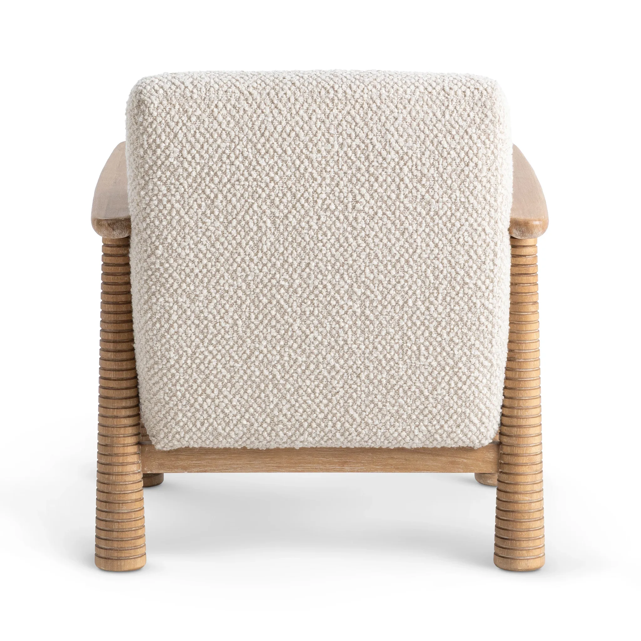 Cozy Beige Fabric Accent Chair