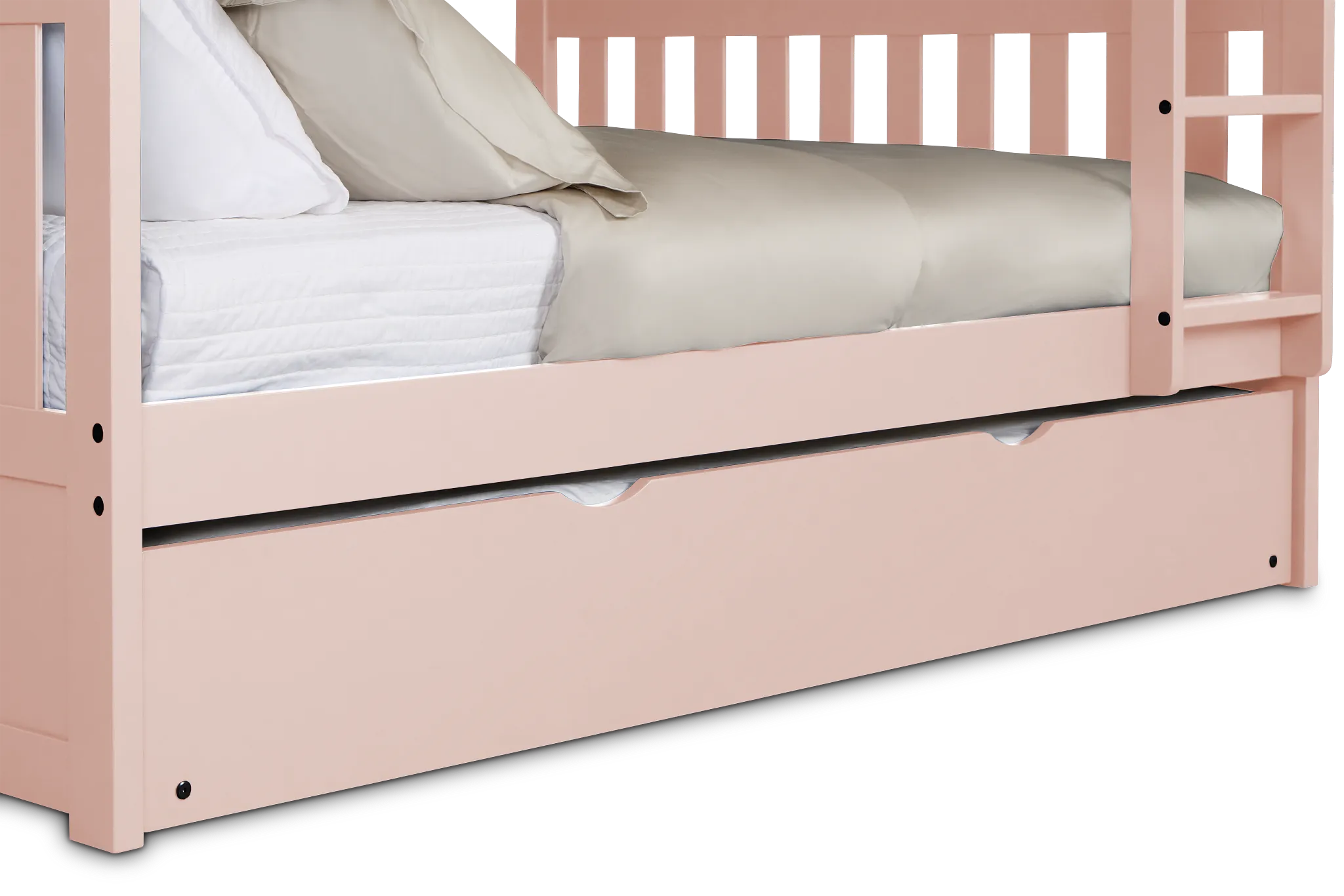 Charleston Pink Trundle Bunk Bed