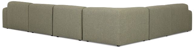 Baylor Green Fabric 5-piece Modular Sectional