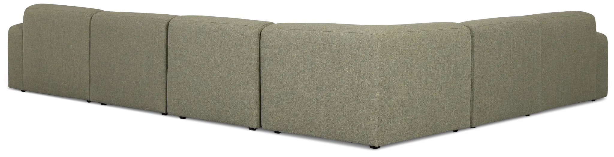 Baylor Green Fabric 5-piece Modular Sectional Baylor Green Fabric 5-piece Modular Sectional