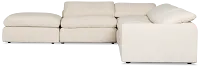 Drift Light Beige Fabric Medium Dual Power Left Bumper Sectional