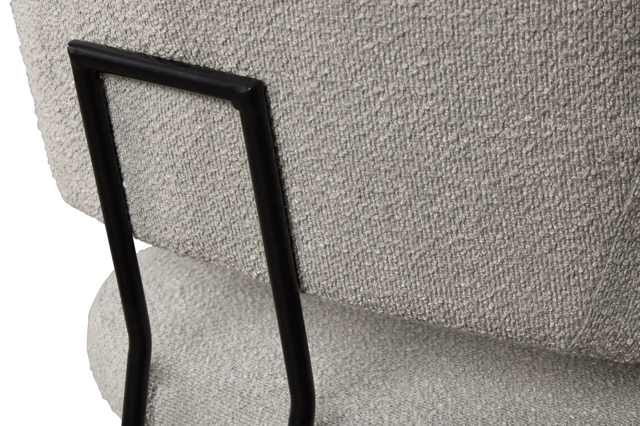 Merrick Gray Round Upholstered Side Chair Merrick Gray Round Upholstered Side Chair