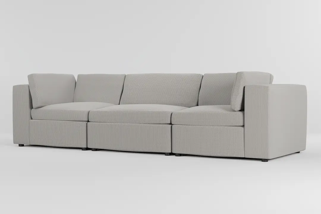 Destin Lucy Light Beige Fabric 3-piece Modular Sofa Destin Lucy Light Beige Fabric 3-piece Modular Sofa