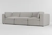 Destin Lucy Light Beige Fabric 3-piece Modular Sofa