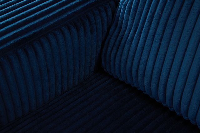 Charlie Dark Blue Fabric Medium Two-arm Sectional
