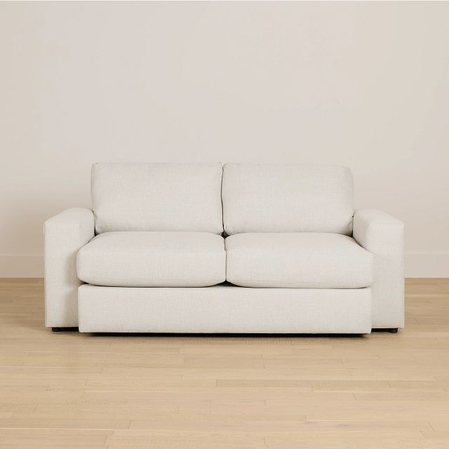 Brantley Light Beige Fabric Loveseat