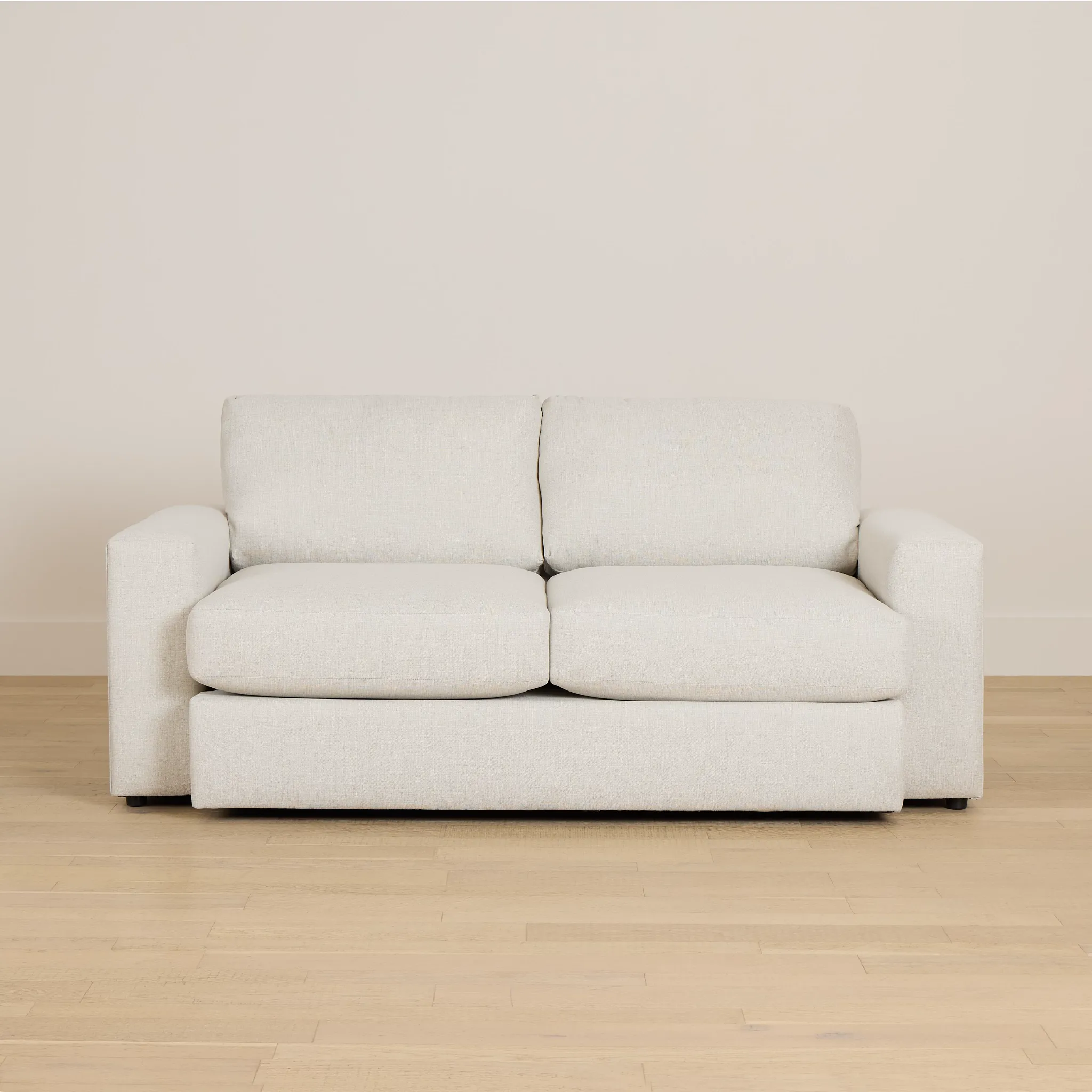 Brantley Light Beige Fabric Loveseat