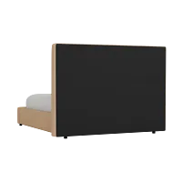 Grayton Merino Taupe 54" Upholstered Platform Bed