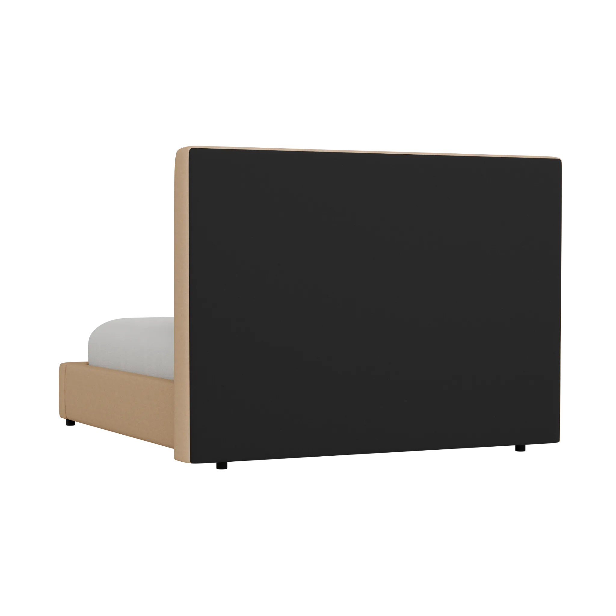 Grayton Merino Taupe 54" Upholstered Platform Bed