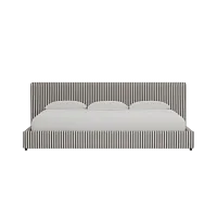 Grayton Sea Lane Dark Blue 44" Upholstered Platform Bed