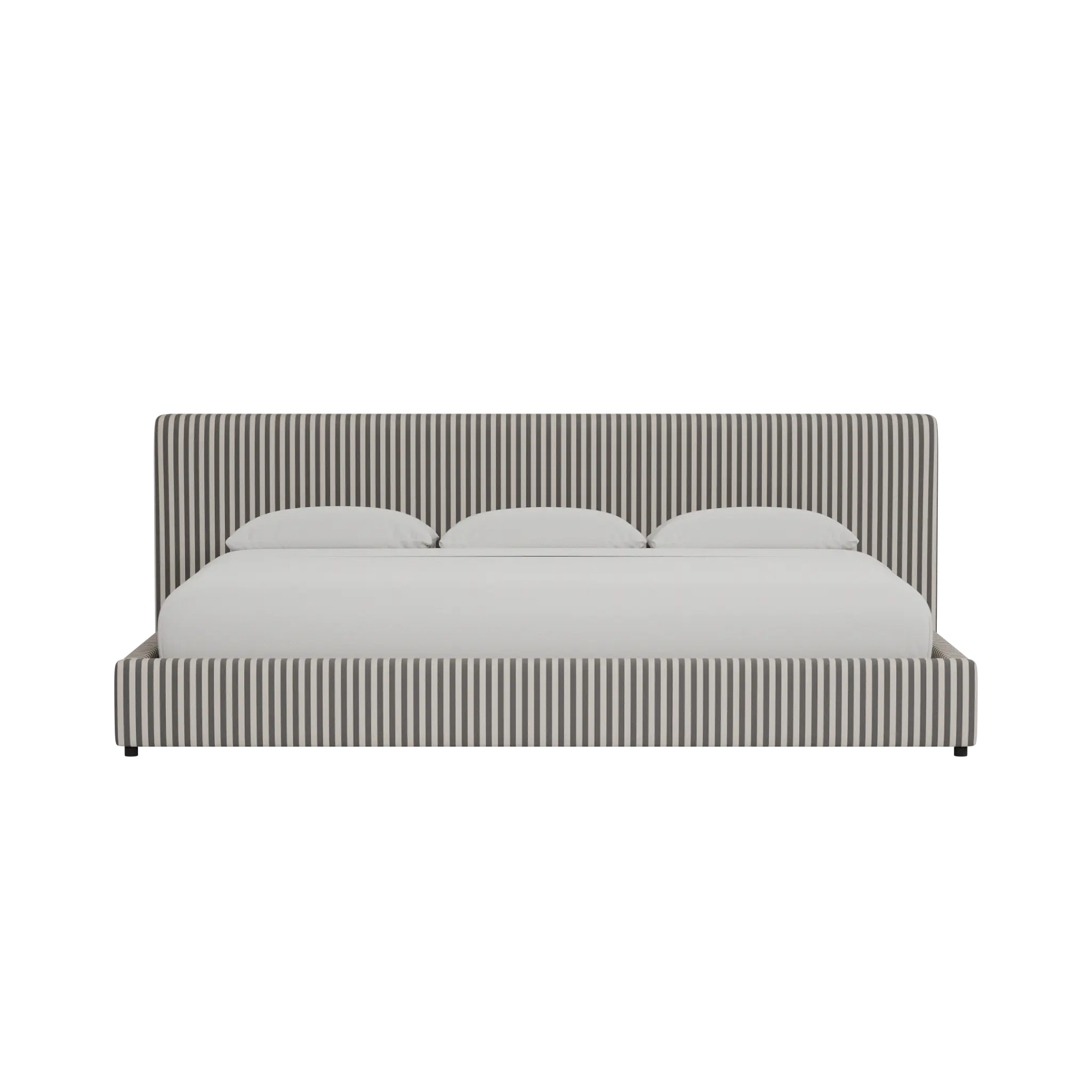 Grayton Sea Lane Dark Blue 44" Upholstered Platform Bed Grayton Sea Lane Dark Blue 44" Upholstered Platform Bed