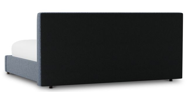 Grayton Maguire Blue 44" Upholstered Platform Bed