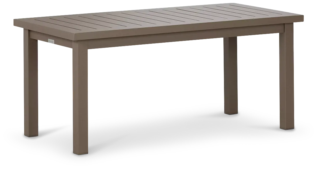 Raleigh Taupe Aluminum Coffee Table