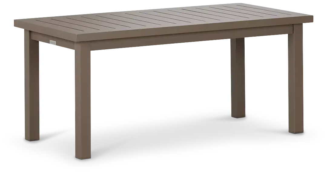 Raleigh Taupe Aluminum Coffee Table Raleigh Taupe Aluminum Coffee Table